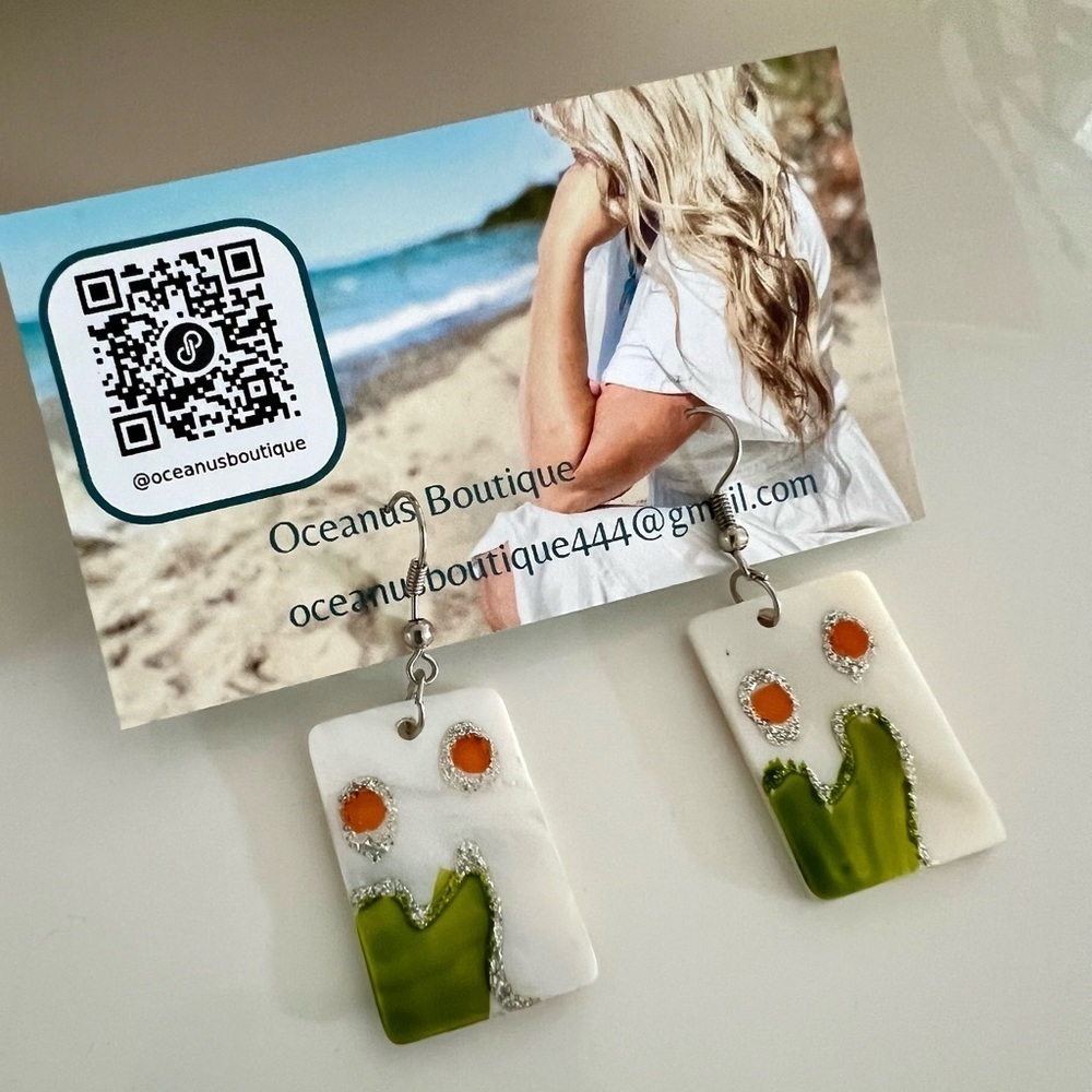 🌵Western cactus earrings